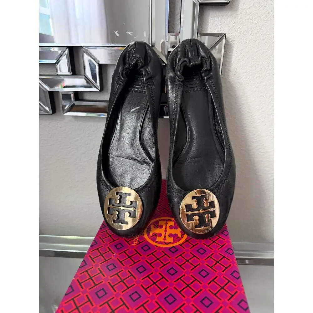 Tory Burch Ballet Flats Size 8.5 Black